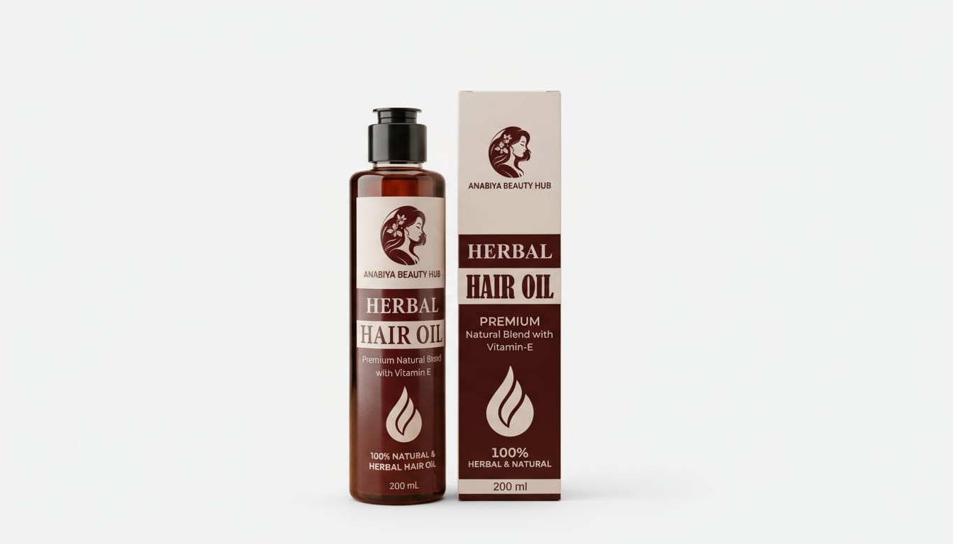 Anabiya Herbal Hair Oil - Best Herbal Hair Oil in Pakistan for Hair Growth & Hair Fall