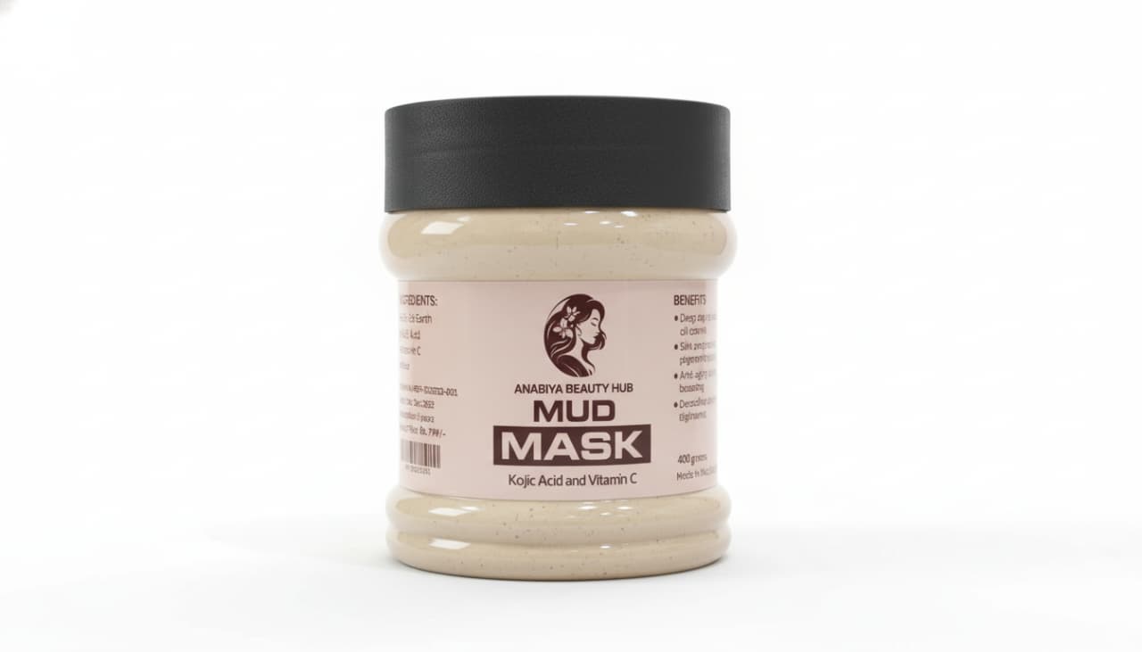 Anabiya Mud Mask - Best Mud Mask in Pakistan for Glowing Skin | Kojic Acid & Vitamin C